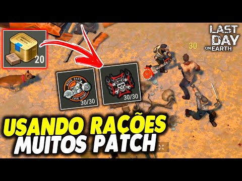 USANDO RAÇÕES PARA PEGAR MUITOS PATCH DOS MOTOQUEIROS - Last Day On Earth