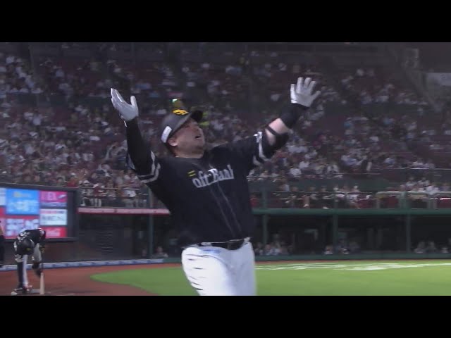 【5回表】フルカウントから変化球を捉えた!! ホークス・山川穂高の31号2ランHRで追加点!!  2024年9月10日 東北楽天ゴールデンイーグルス 対 福岡ソフトバンクホークス