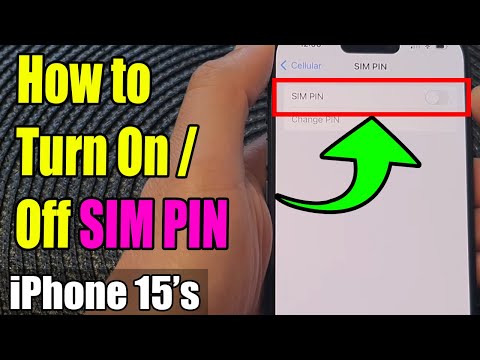 iPhone 15/15 Pro Max: How to Turn On/Off SIM PIN 🔒