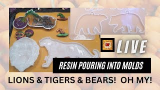 Lions & Tigers & Bears! Oh My! Halloween Episode | Plus A Giveaway | Resin Art | Epoxy Resin Art