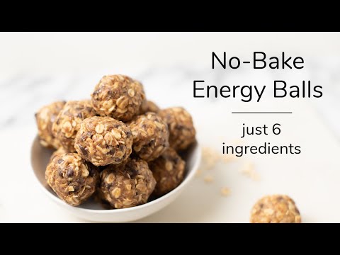 NO-BAKE OATMEAL ENERGY BALLS | just 6 ingredients