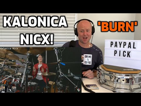 Drum Teacher Reacts: Deep Purple - Burn - Ian Paice | Drum cover by KALONICA NICX