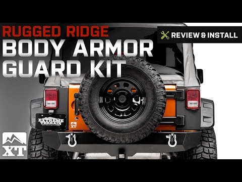 Wrangler Rugged Ridge Body Armor Smooth Rocker Guard Kit - Black (2007-2017 JK) Review & Install
