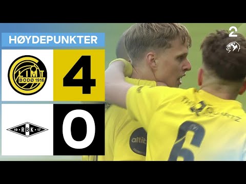 Bodø/Glimt 4 - 0 Rosenborg - Høydepunkter