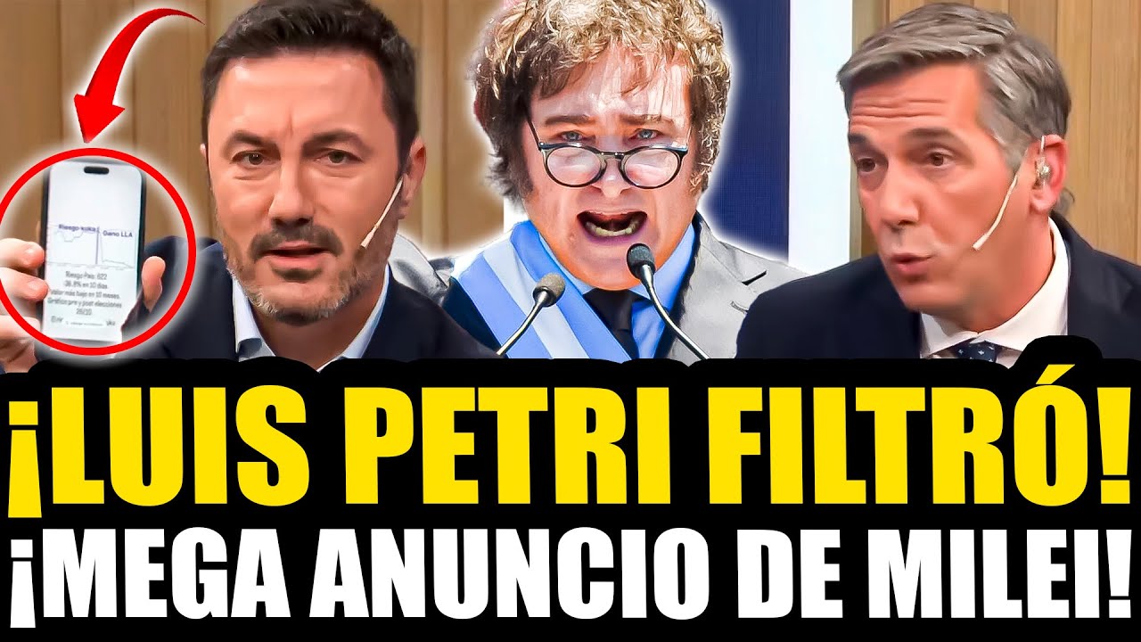 ¡LUIS PETRI FILTRÓ EL MEGA ANUNCIO QUE PREPARA MILEI!