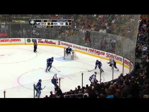 Capitals @ Leafs - David Steckel Goal