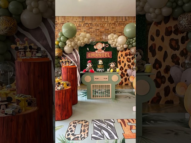 Vídeo relacionado con VZXZXE 64 unidades de juego de vajilla para fiesta con animales del bosque, decoración de cumpleaños con animales del bosque, juego de fiesta de selva para cumpleaños infantil. Incluye cubiertos