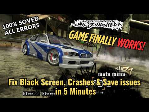 Fix NFS Most Wanted Black Screen, Crashes & Save Errors on AMD GPUs | Windows 10/11 Guide (2025)