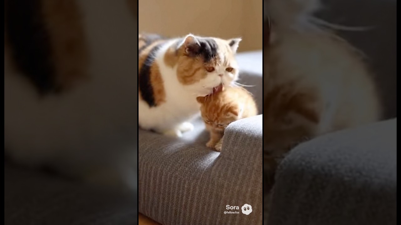 親子ネコです🐱 #cat #子ネコ #kitten #cute #cutecat #pets #ねこ #animals #kitty #癒し #love