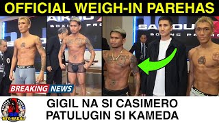 Download lagu Casimero  Weigh-IN Parehas Kay Kameda, May MATUTULOG Na | Stevenson Vs Jake Paul Sparring mp3
