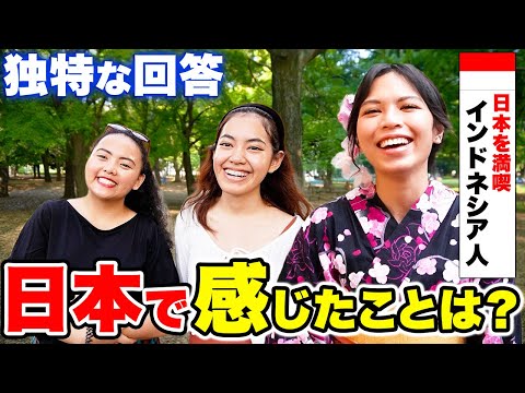 国際教養学科 【インドネシアの3人に聞いた】「正直日本はスゴすぎる！」日本の印象・母国との相違点は？｜【外国人観光客にインタビュー】【海外の反応】