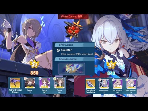 Hi3 - Ex Abyss Red Lotus - (Houdou D403 - Counter buff) SpA S3 (850) - HoR S3 (843)