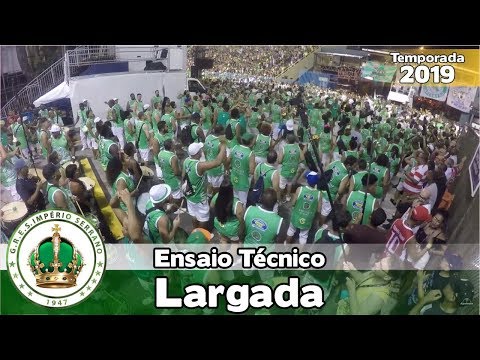 Império Serrano 2019 - Bateria no ensaio técnico (Largada) - Apoteose ao vivo - #ET19