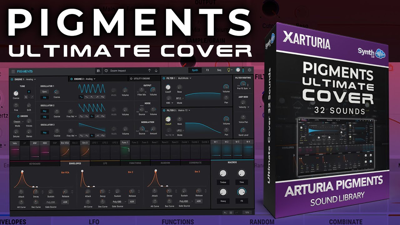 DRS068 - Ultimate Cover - Arturia Pigments - Analog Lab ( 32 presets ) - Video Preview 1