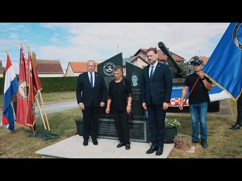 Svečano otkrivanje spomenika pripadnicima 3. gardijske brigade "Kune" - Đakovo 2023.