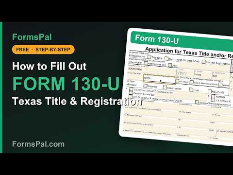 Say Goodbye To 130 U Form Errors With Our Step By Step Guide