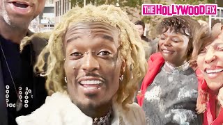 Lil Uzi Vert Drops His Purse In A Crowd Of Fans While Leaving The Pete &amp; Thomas Foundation Gala