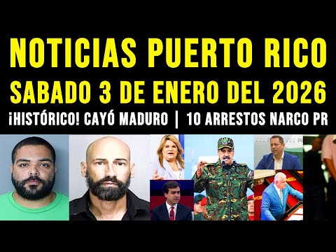 Noticias Puerto Rico: CAPTURAN a NICOLÁS MADURO en Operación Militar | 10 Arrestos Narco y Balaceras