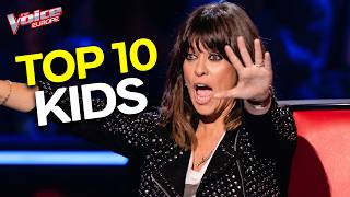 Top 10 CRAZIEST Standing Ovations on The Voice Kids!