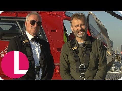 Hugh Dennis and Dr Hilary Abseil 300ft Down Royal London Hospital Live | Lorriane