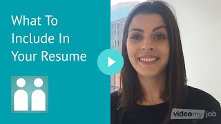 What To Include In Your Resume