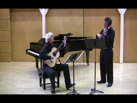 PAGANINI (arr.Pasieczny) SONATA No.1 for guitar & violin | Centone di Sonate PASIECZNY - WATSON Duo