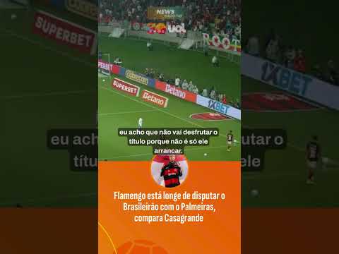 FLAMENGO ESTÁ LONGE DE DISPUTAR COM PALMEIRAS! CASAGRANDE COMPARA E DEBATE FERVE