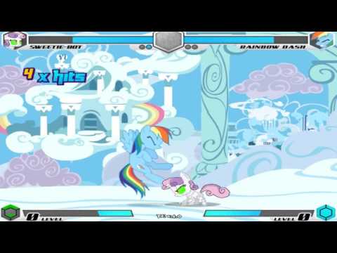 My Little Pony Fighting Is Magic Tribute Edition Sweetie Bot Playthrough