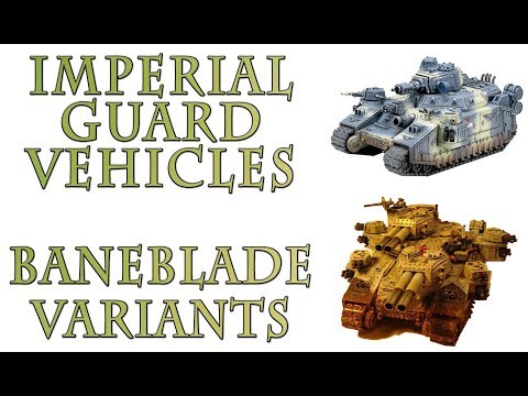 Warhammer 40k Lore - Hellhammer & Stormhammer, Baneblade Variants