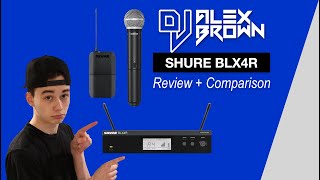 Video thumbnail for SHURE BLX4R vs BLX4 Review + Comparison (+BLX1 Body pack, BLX2 Handheld, and W93 Lavaliere/Lapel) by DJ Alex Brown