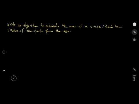 Programming Level 0 Lesson 07 Algorithm example 02 circle area