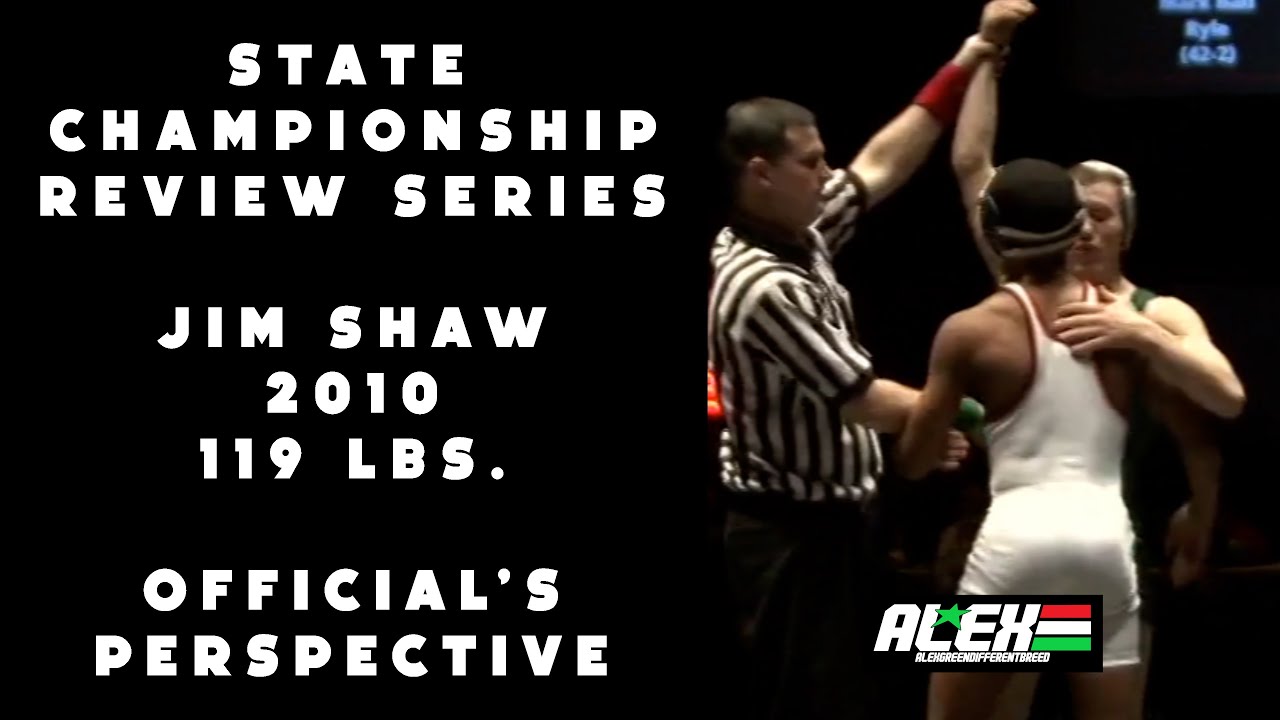 State Wrestling Championship match review w/ Jim Shaw (KHSAA Official; 2010 119 lbs.)