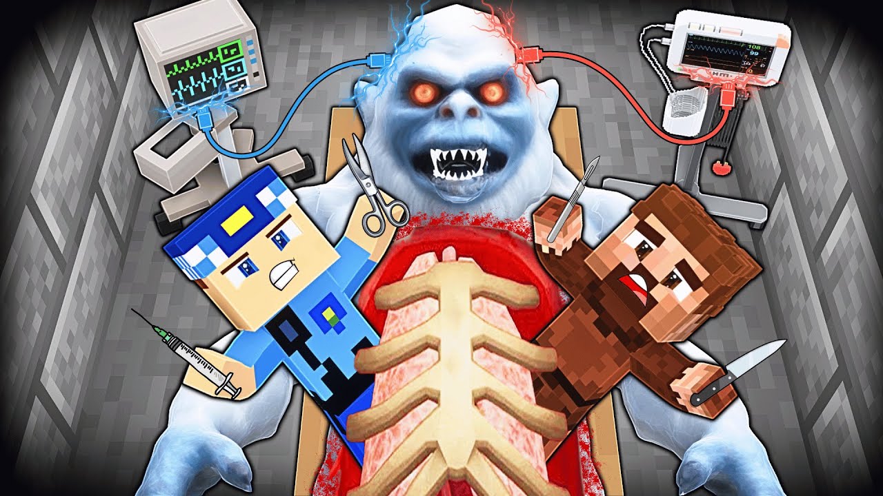 KAR CANAVARININ MİDESİNE GİRDİK! 😱 - Minecraft Thumbnail