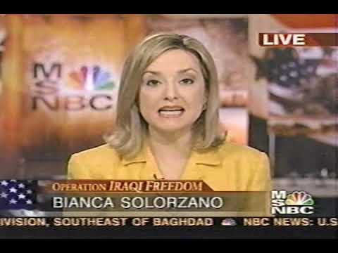 News coverage during the US invasion of Iraq, April 6-7 2003 part 1 - MSNBC, CNN