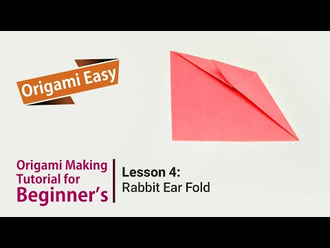 Origami Basics Lesson 1 Folding mountains and valleys