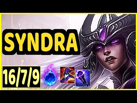SYNDRA VS ZIGGS - 16/7/9 KDA MID GAMEPLAY CHALLENGER I
