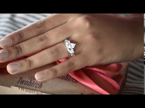 0.68ct. Princess and Baguette Ring Wrap - TwoBirch TB-WRAP-0047-WG-J