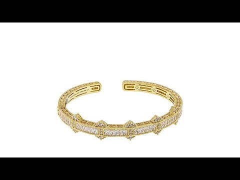 Judith Ripka Diamonique EstateDesign Manschettenarmband mit Scharnier