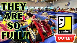WOW! Goodwill Outlet Is 🔥Busting🔥 At The SEAMS! Come Thrift With ME! Digging For MONEY! +HAUL