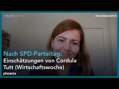 phoenix-Reporter Erhard Scherfer im Gespräch mit Cordula Tutt (Wirtschaftswoche)