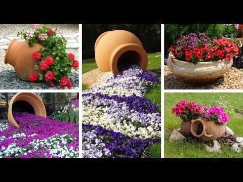 58 красивых идей использования амфор и кувшинов в дизайне клумбы