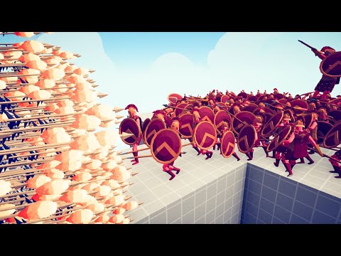 100x Spartan Army + 1 Giant Spartan VS Every God - Totally Accurate Battle Simulator TABS