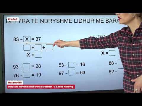 e Mesimi Klasa 2 - 2509 Matematikë - Detyra të ndryshme lidhur me barazimet