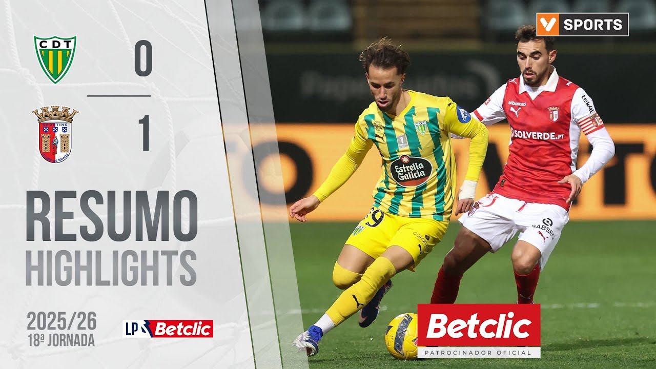 Tondela vs Sporting Braga Highlights