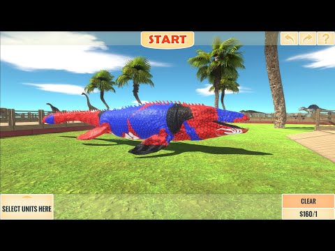 Spider-Man mesosaurus oasis death run-ARBS/Animal Revolt Battle Simulator