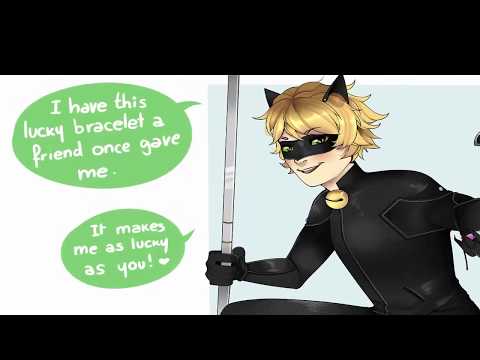 Miraculous Ladybug Comics Chat Noir "I Have This Lucky Bracelet A Friend Once Gave Me"