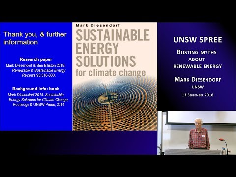 UNSW SPREE 201809-13 Mark Diesendorf - Busting myths about renewable energy