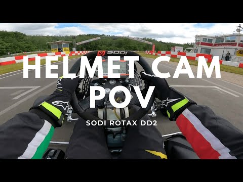 Onboard Helmet Camera at Kerpen | Rotax Max DD2