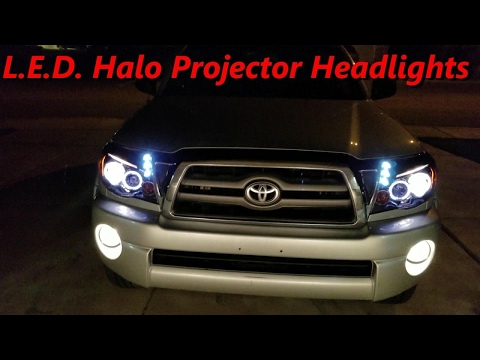 DIY Tacoma (2010-05) L.E.D. Halo Projector Headlights Amazon (Spec-D Tuning)
