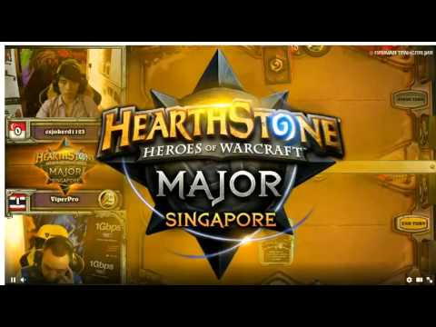 [RU] csjokerd1123 vs viper pro Ru Hearthstone. Singapore Major 09.04.2016